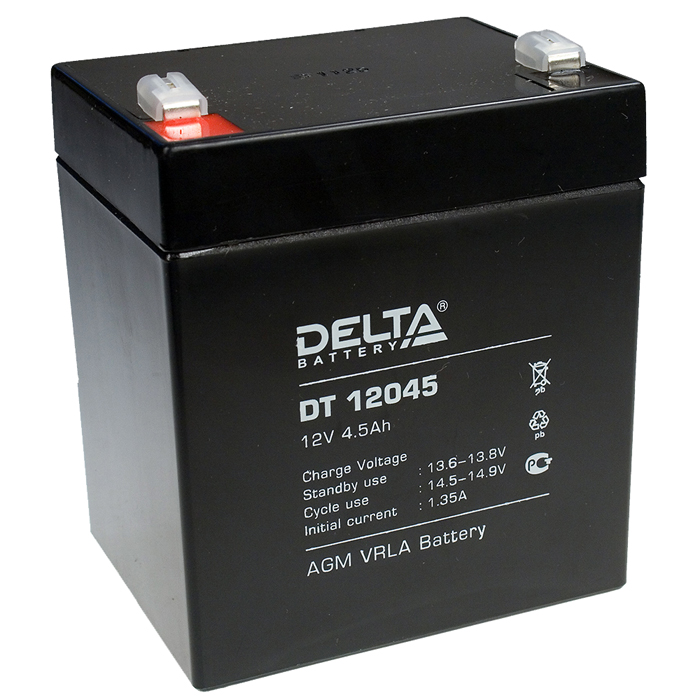 Аккумуляторная батарея для ОПС Delta DT DT 12045, 12V, 4.5Ah