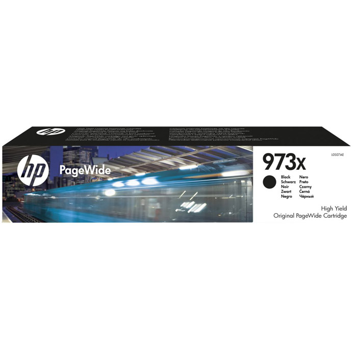 Картридж струйный HP 973X (L0S07AE), черный, оригинальный, ресурс 10000 страниц, для HP PageWide Pro 477dw / Pro 452dw