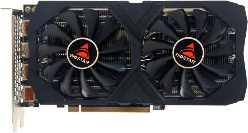Видеокарта BIOSTAR AMD Radeon RX 6600, 8Gb GDDR6, 128 бит, PCI-E, HDMI, 3DP, Retail (VA6606RM81)