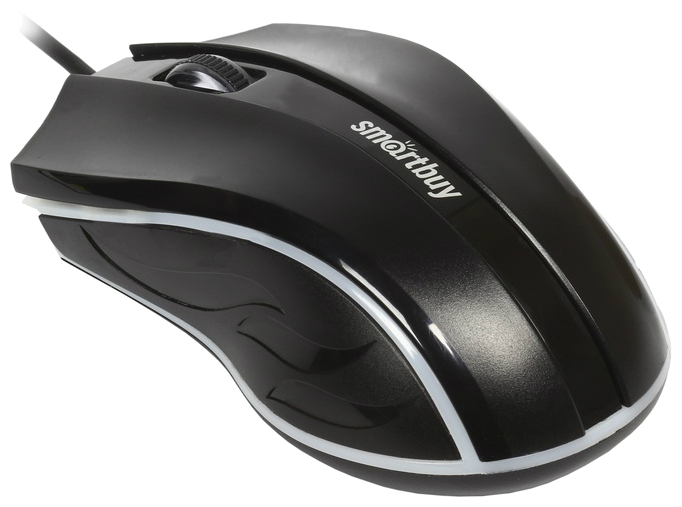 Мышь проводная SmartBuy SBM-338-K Black USB, 1000dpi, оптическая светодиодная, USB, черный