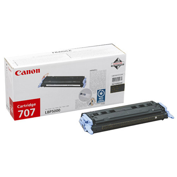 Картридж лазерный Canon 707Bk/9424A004, черный, 2500 страниц, оригинальный для Canon LBP-5000 / 5100