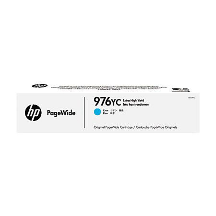 Картридж струйный HP 976YC (L0S29YC), голубой, оригинальный, ресурс 16000 страниц, для HP PW Pro 5777/552