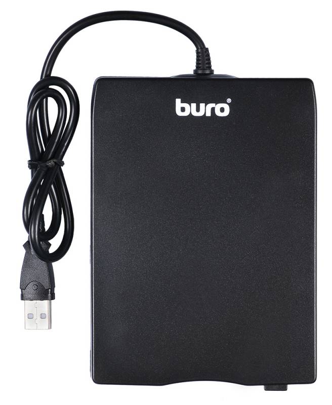 Внешний дисковод FDD Buro, USB, черный (BUM-USB FDD)