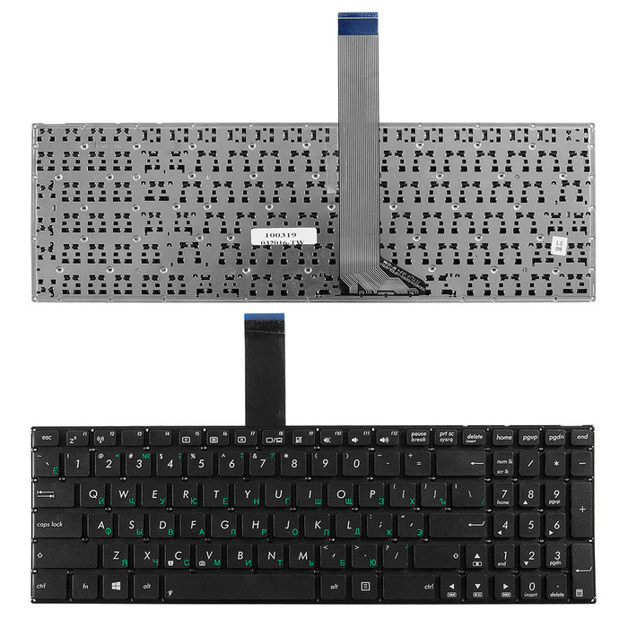 Клавиатура для ноутбука Asus X502, X502C, X502CA Series. Черный. (TOP-100319)