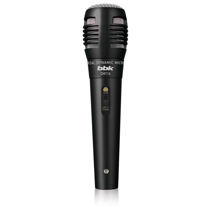 Микрофон BBK CM114, динамический, черный (CM114)