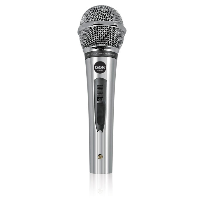 Микрофон BBK CM131, динамический, серый (CM131)