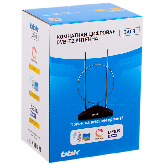 Антенна BBK DA03 пассивная, DVB-T2 (DA03)