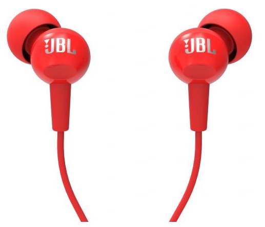 Проводная гарнитура JBL C100SI, Jack 3.5mm, белый (JBLC100SIRED/JBLC100SIURED)