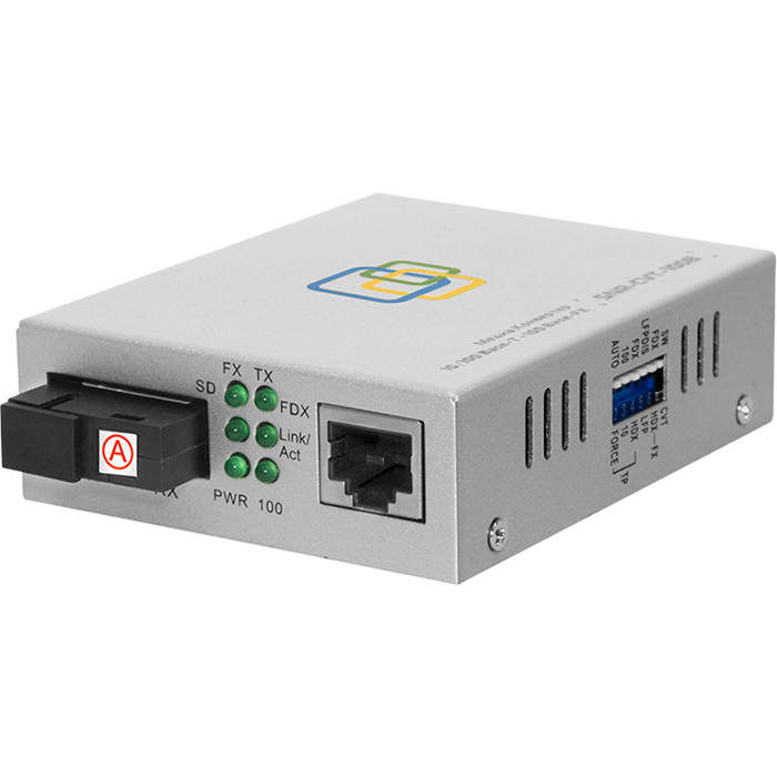  Медиаконвертер SNR SNR-CVT-100A 10/100-Base-T/100Base-FX, Tx/Rx: 1310/1550nm