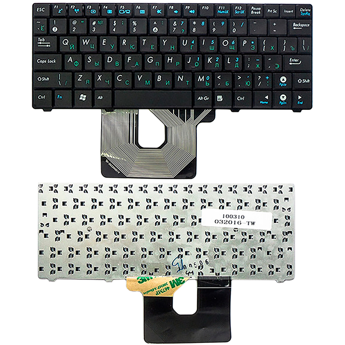 Клавиатура для ноутбука Asus Eee PC T91, T91MT Series. черный (TOP-100310)