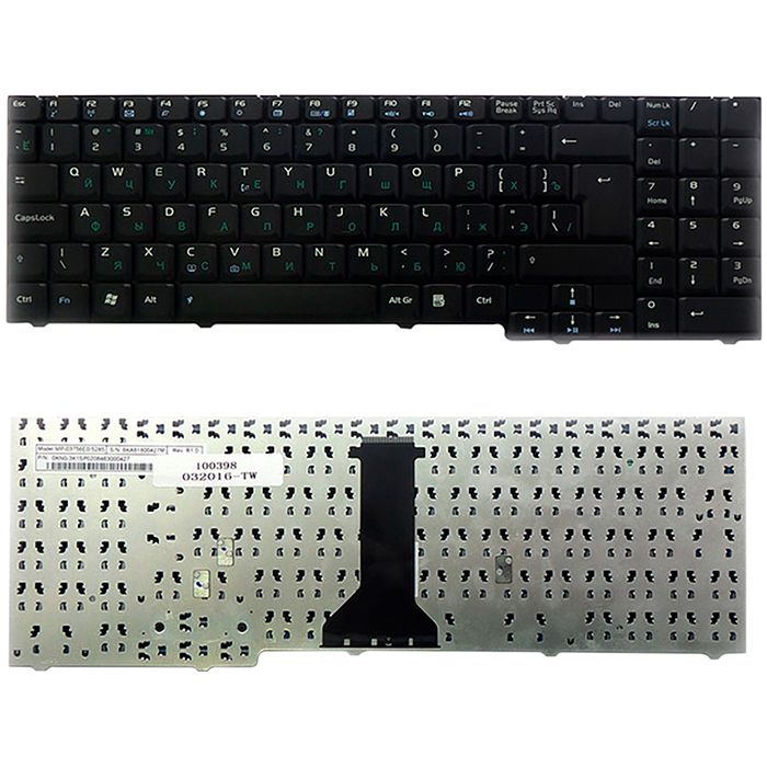 Клавиатура для ноутбука Asus F7, F7E, M51, M51A, M51SE, X56, X56A Series. черный (TOP-100398)