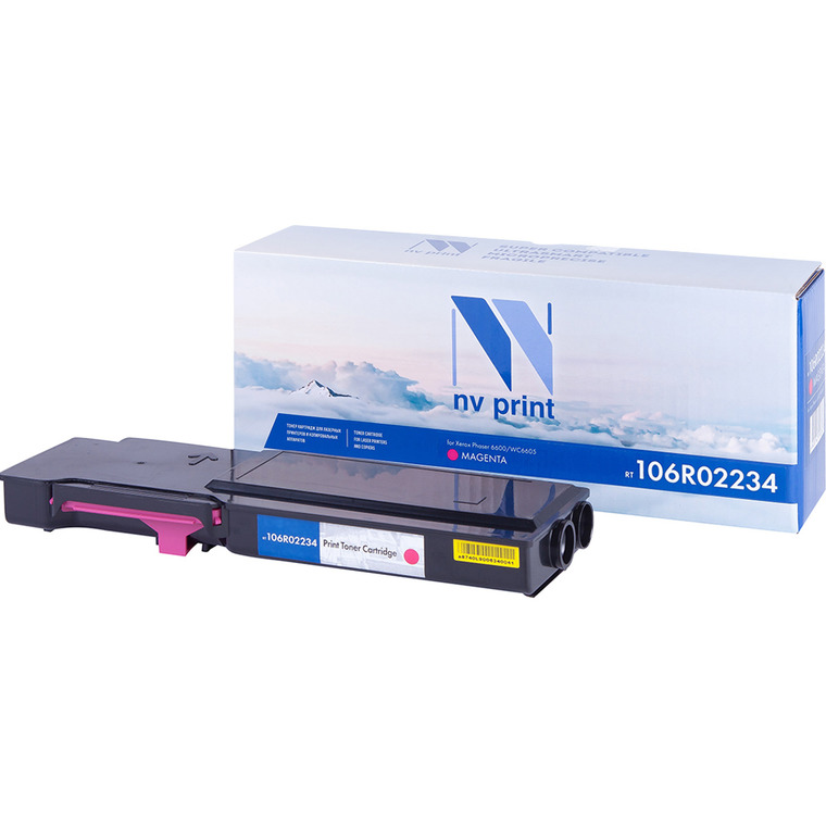 Картридж лазерный NV Print NV-106R02234M (106R02234), пурпурный, 6000 страниц, совместимый для Xerox Phaser 6600/WorkCentre 6605