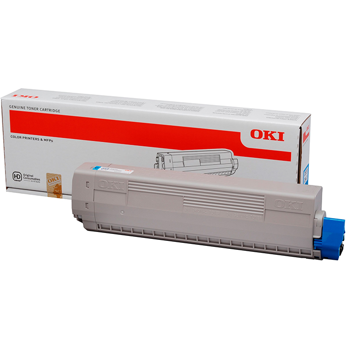 Картридж лазерный OKI C823/46471107, голубой, 7000 страниц, оригинальный, для OKI Oki C823/C833/C843