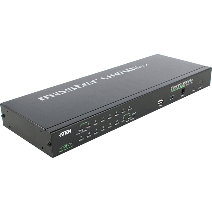 Коммутатор KVM (КВМ) ATEN CS1716i, 16-ПК, VGA до 2048x1536, клавиатура USB+PS/2, мышь USB+PS/2 (CS1716i-AT-G)