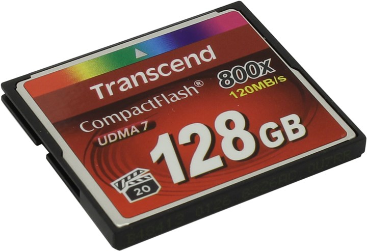 Карта памяти 128Gb CompactFlash Transcend 800X