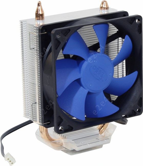 Кулер для процессора DeepCool ICE BLADE 100 для Socket 775/115x/1200/AM2/AM2+/AM3/AM3+/FM1/FM2/FM2+, 92 мм, 2200rpm, 31.6 дБА, 3-pin, Al+Cu (DP-MCH1D8-IB100)