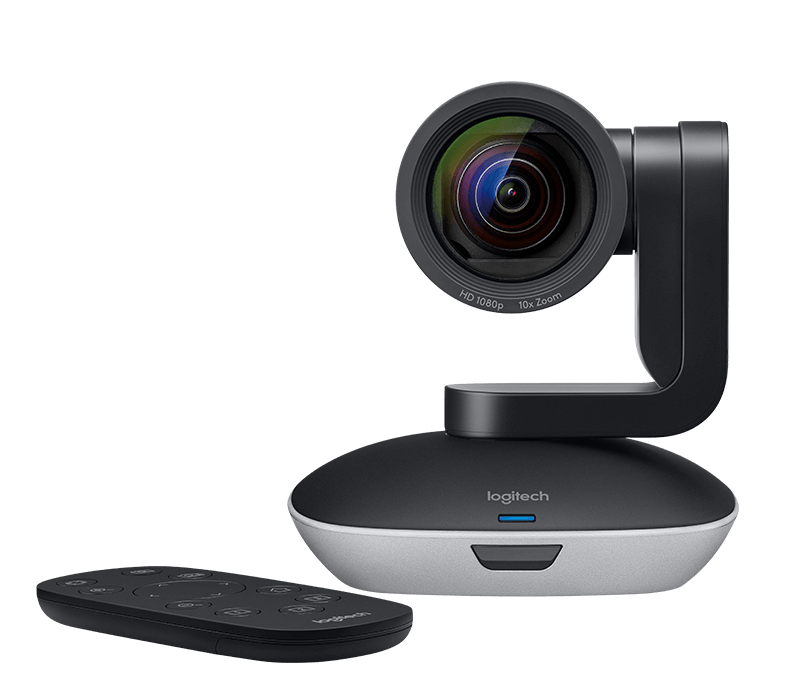 Конференц-камера Logitech ConferenceCam PTZ Pro 2, 1920x1080, микрофон: без микрофона, черный/серебристый (960-001186)