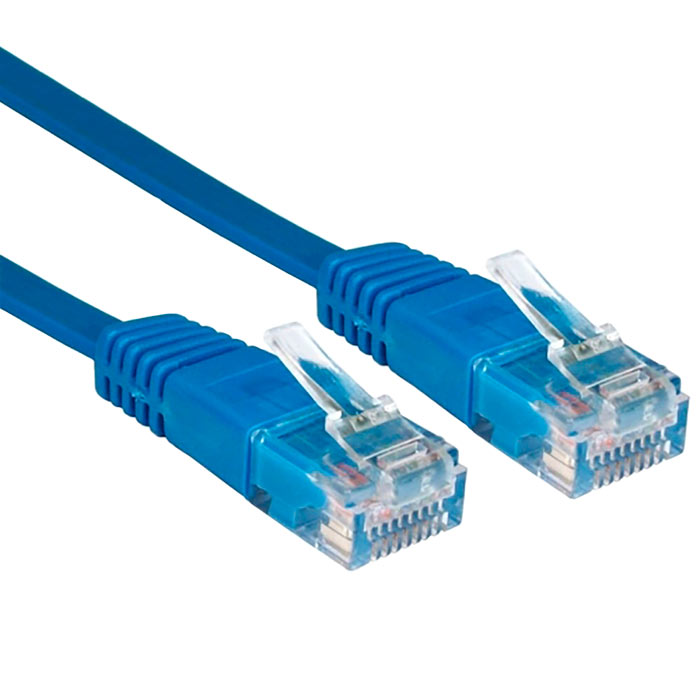 Патч-корд UTP кат.5e, 0.3м, RJ45-RJ45, синий, Greenconnect (GCR-LNC01-0.3m)