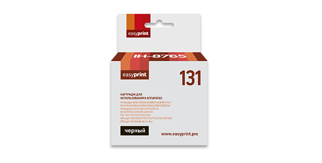 Картридж EasyPrint IH-8765 №131 для Deskjet 460/5743/6543/6843/9803/PSC1513/6213/K7103, черный [IH-8765]