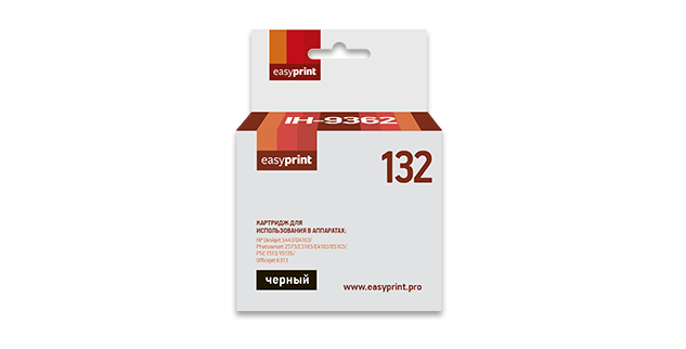 Картридж струйный EasyPrint IH-9362 (№132 C9362HE), черный, совместимый