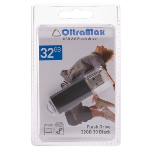 Флешка 32Gb USB 2.0 OltraMax 30, черный (OM032GB30-В)