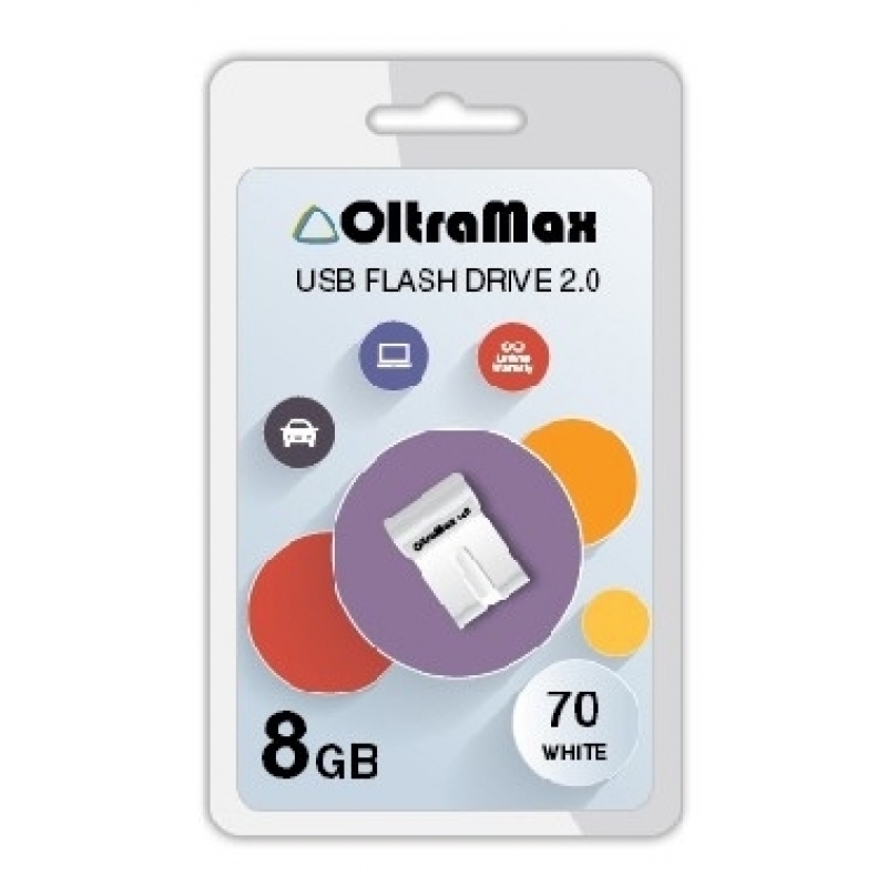 Флешка 16Gb USB 2.0 OltraMax 70, белый (OM-16GB-70-White)