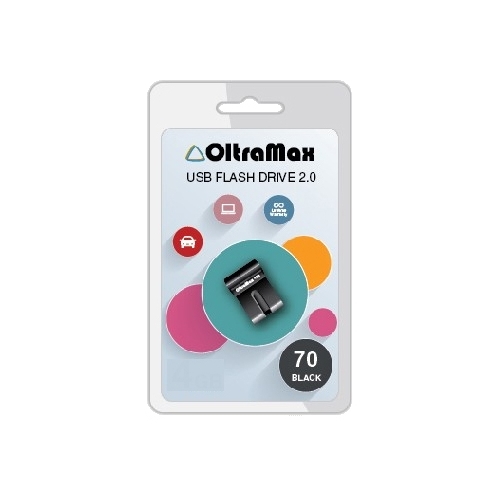 Флешка 8Gb USB 2.0 OltraMax 70, черный (OM-8GB-70-Black)