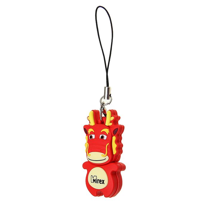 Флешка 16Gb USB 2.0 Mirex DRAGON, красный (13600-KIDDAR16)