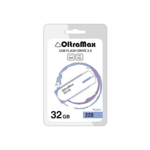 Флешка 32Gb USB 2.0 OltraMax 220, фиолетовый (OM-32GB-220-Violet)