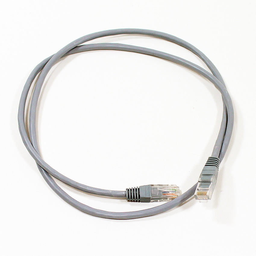 Патч-корд UTP кат.5e, 1м, RJ45-RJ45, серый, TELECOM (NA102--1M/NA102_GREY_1.0M)