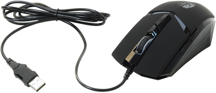  Мышь проводная Oklick 795G GHOST Gaming Optical Mouse Black USB, 2400dpi, оптическая светодиодная, USB, черный