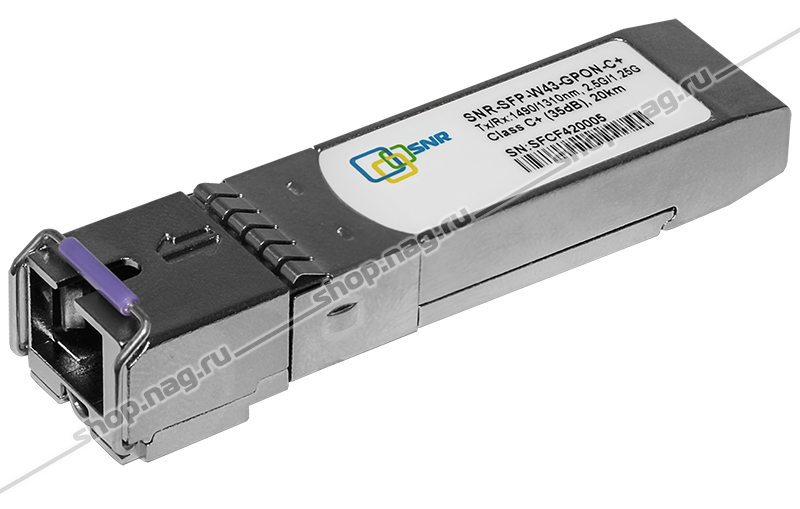 Модуль SNR SNR-SFP-W43-GEPON-20, WDM