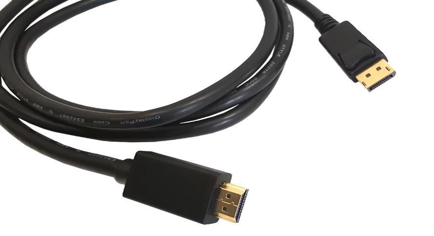 Кабель DisplayPort(20M)-HDMI(19M), 1.8 м, черный Kramer