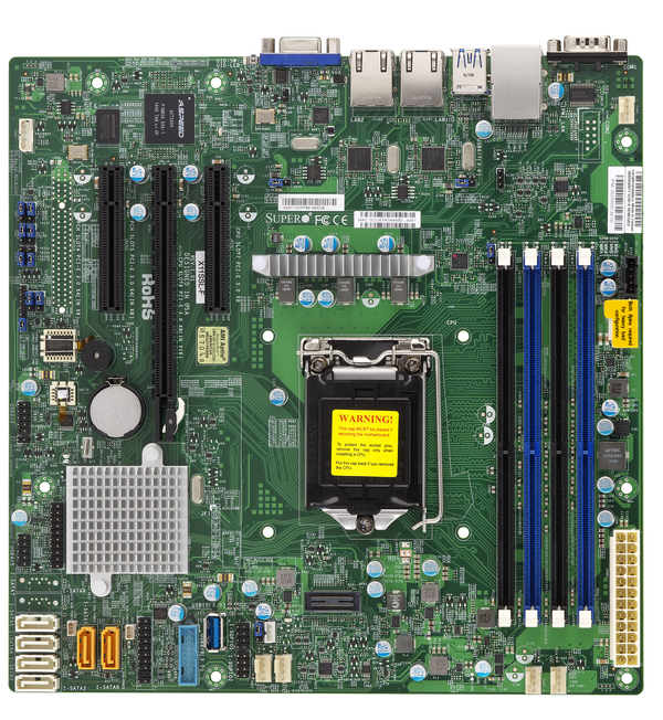 Материнская плата Supermicro MBD-X11SSL-F, 1xSocket1151, iC232, 4xDDR4, PCI-Ex16, 2PCI-Ex8, 6SATA3 RAID 0/1/5/10, 2GLAN, 6xUSB 2.0, 5xUSB 3.0, VGA, mATX, Bulk (MBD-X11SSL-F-B)