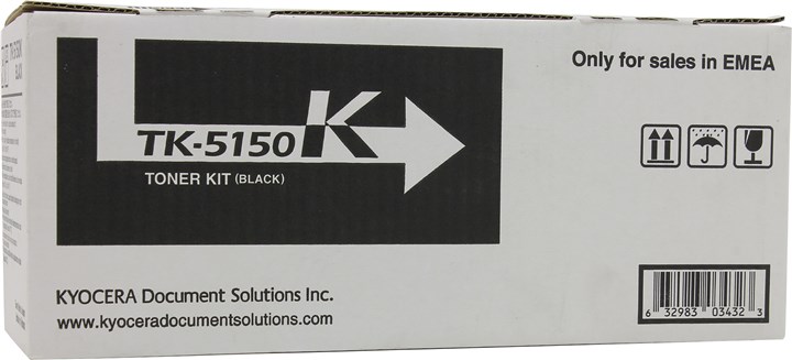  Картридж лазерный Kyocera TK-5150K/1T02NS0NL0, черный, 12000 страниц, оригинальный для Kyocera ECOSYS P6035cdn, ECOSYS M6035cidn, ECOSYS M6535cidn