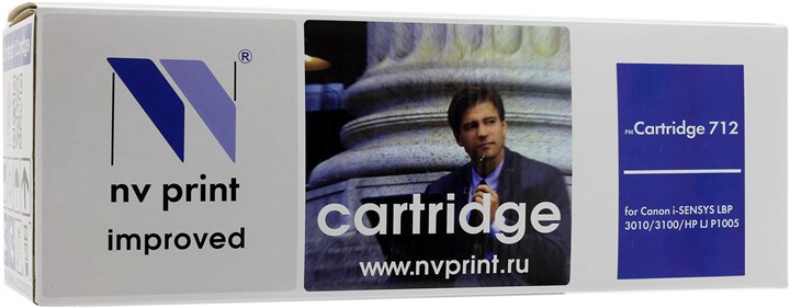 Картридж лазерный NV Print NV-712 (712/1870B002), черный, 1500 страниц, совместимый для Canon LBP3010/3100 series