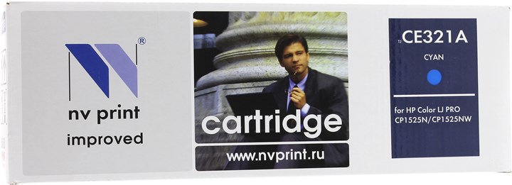 Картридж лазерный NV Print NV-CE321AC (128A), голубой, 1300 страниц, совместимый, для LJP CM1415fn / CM1415fnw / CP1525n / CP1525nw