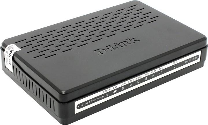 Wi-Fi роутер D-Link DVG-N5402SP/1S/B1A/C1A VoIP (4UTP 10/100Mbps, 1WAN, 1xFXS, 802.11b/g)