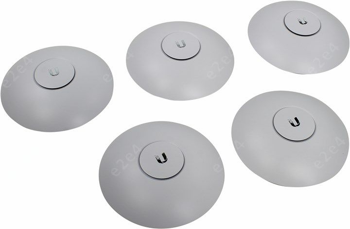 Точка доступа Ubiquiti UniFi AP AC LR LAN: 1 Гбит/с, 802.11a/b/g/n/ac, 2.4 / 5 ГГц, до 1.3 Гбит/с, PoE, комплект 5 шт. (UAP-AC-LR-5)