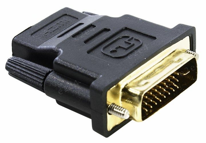 Переходник (адаптер) HDMI(19F)-DVI-D(25M), черный 5bites (DH1803G)