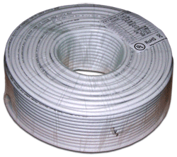 Кабель коаксиальный TWT TWT-RG6U-CS48/1-WH RG-6/U F/UTP общий экран PVC внутренний, 100m, белый