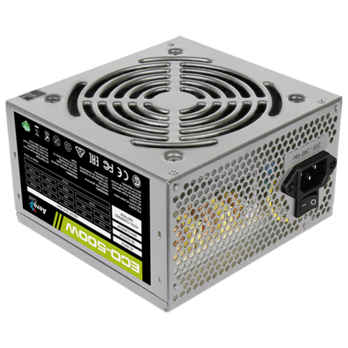 Блок питания 500 Вт ATX AeroCool ECO-500W, 120 мм (4710700957882)