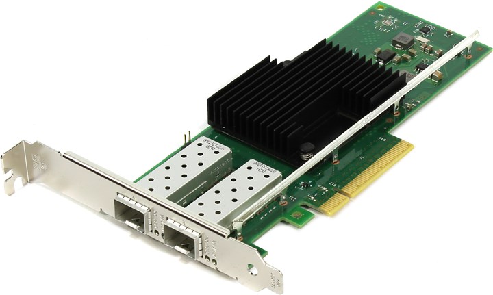 Сетевая карта Intel X710-DA2, 2xSFP+, 10 Гб/с, PCI-E, Bulk (X710DA2BLK 933217)