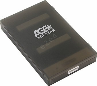 Внешние боксы и адаптеры  E2E4 Внешний бокс AgeStar 1x 2.5 USB 3.0, черный (3UBCP1-6G)