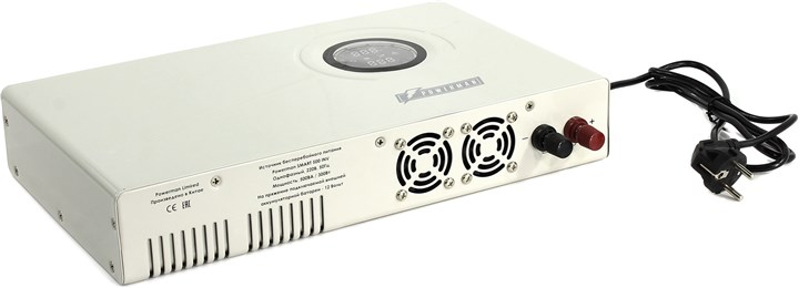 ИБП Powerman Smart 500 INV, 500 VA, 300 Вт, EURO, розеток - 2, белый (без аккумуляторов)