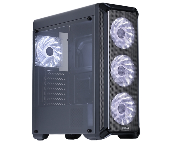 Корпус Zalman I3, ATX, Midi-Tower, USB 3.0, белая подсветка, черный, без БП (PCCZM_I3)