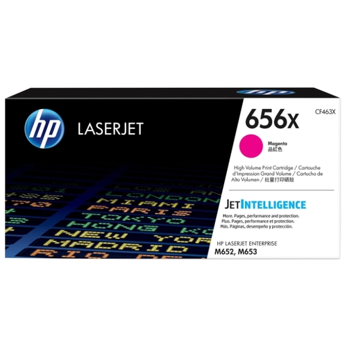 Картридж лазерный HP 656X/CF463X, пурпурный, 22000 страниц, оригинальный для HP M652 / 653