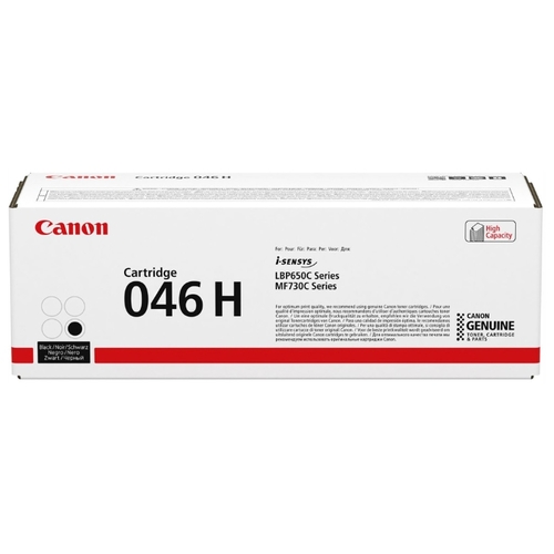 Картридж лазерный Canon 046HBK/1254C002, черный, 6300 страниц, оригинальный для Canon LBP650/MF730
