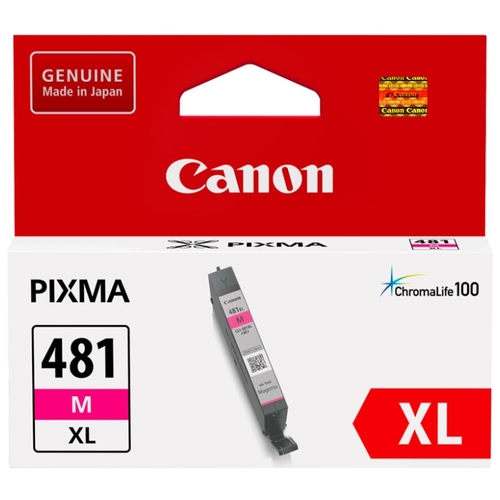  Картридж струйный Canon CLI-481XL M (2045C001), пурпурный, оригинальный, ресурс 474 страниц, для Canon Pixma TS6140 / TS8140TS / TS9140 / TR7540 / TR8540