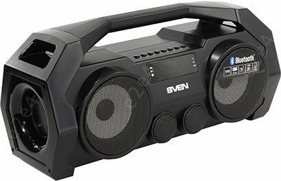  Портативная акустика SVEN PS-465, 18 Вт, FM, USB, Bluetooth, черный (SV-016173)